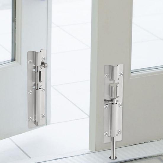 Дверной болт, 2 шт., удобная ручка, простая в установке, квадратный антикоррозийный болт из нержавеющей стали, дверной, оконный болт, замок, товары для дома