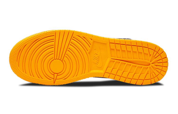 Jordan 1 Mid GS Черный Лазерный Оранжевый 555112-003