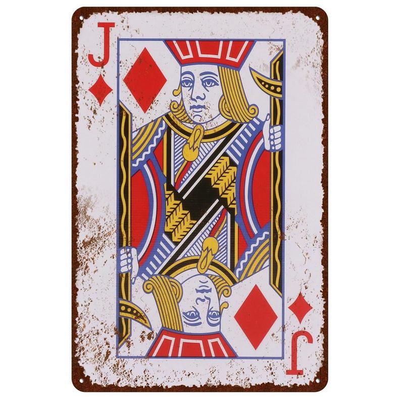 Металлические жестяные знаки Poker Jokers King настенное украшение табличка винтажный художественный постер железная картина для Man Cave Home Cafe Garden Club Bar