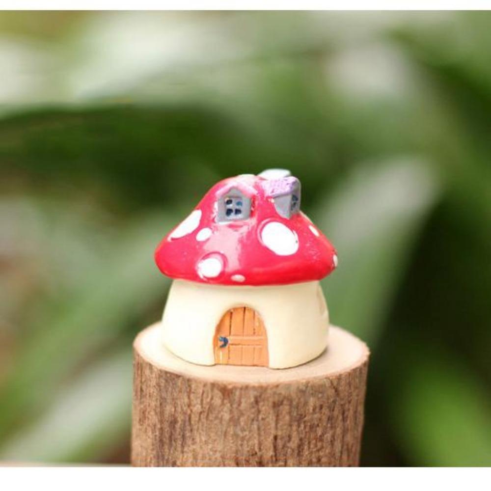 Миниатюрный дом A Building Mushroom Aquarium Rockary Фигурка Fairy Garden Terrarium Home Fish Tank Landscape Decor Accessories