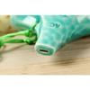 TNG Ocarina, Alto/C/AC, 12-Hole, Emerald, Premium Glazed Finish with Sea Wave Pattern, Includes Strap