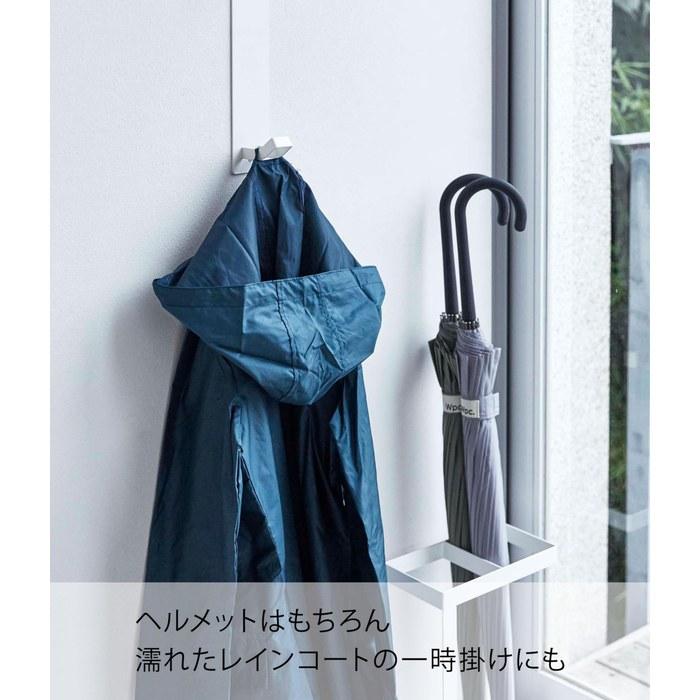 [Yamazaki] Magnet Kids Helmet Hook White, Approx. W6 x D7.5 x H35cm Tower, Helmet Storage, Magnet, 4727