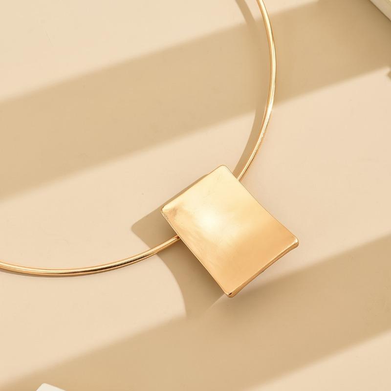 Геометрическое квадратное колье-чокер Винтажное простое украшение для женщин Воротник Женские простые аксессуары для праздничной вечеринки