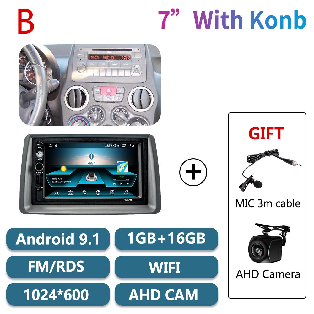 2 Din Car Radio Android for FIAT Panda 2003-2012 Stereo WIFI Multimedia Player Head Unit Navigation Autoradio Carplay Auto 4G