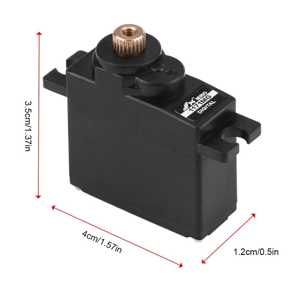 Digital Mini Micro Metal Gear Core 17g Analog Servo 4.8 6V for RC Fixed Wing Airplane