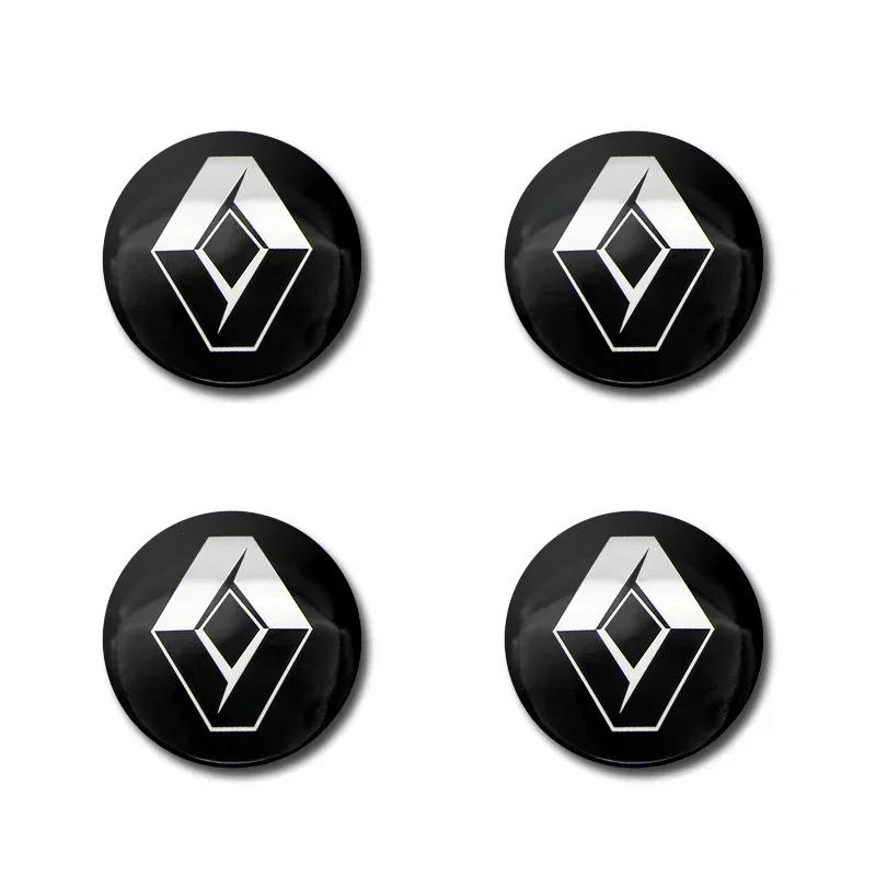 2026 Hot For Renault Hub Caps 4pcs 56mm Car Wheel Center Hub Cap Badge Emblem Decal Wheel Sticker For Renault Megane 2 Twingo Cl