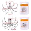 10pcs Pack Stainless Steel Squid Fishing Hooks 12 Claws Umbrella Needle Hooks  Saltwater Fishing
