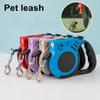 Выдвижной поводок для собак с эргономичной ручкой и фонариком, не спутывается, крепкий, для выгула домашних животных