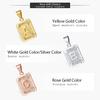 Initial letter Pendant Necklace a b c Charm Gold Color Capital Letter necklace for Women girl Alphabet Jewelry