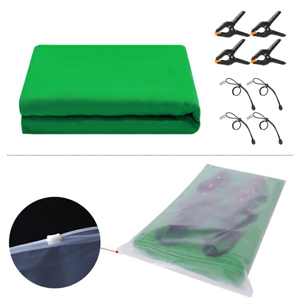 3 x 3m Photography Backdrop Photo Studio Backdrop 120g Polyester Shoot Background with Clamps