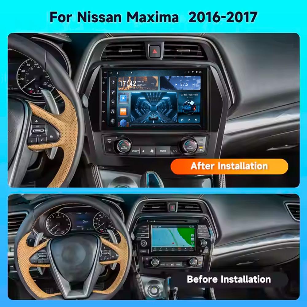X-REAKO Car Video Player for Nissan Maxima 2016-2017 GPS Navigation Built-in Dsp Carplay Autoradio Android Head Unit