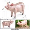 Kids' Wild Animal Figures: Lion, Tiger, Cow, Goat, Rhino, Horse, Leopard, Elephant - Plastic Educational Toys