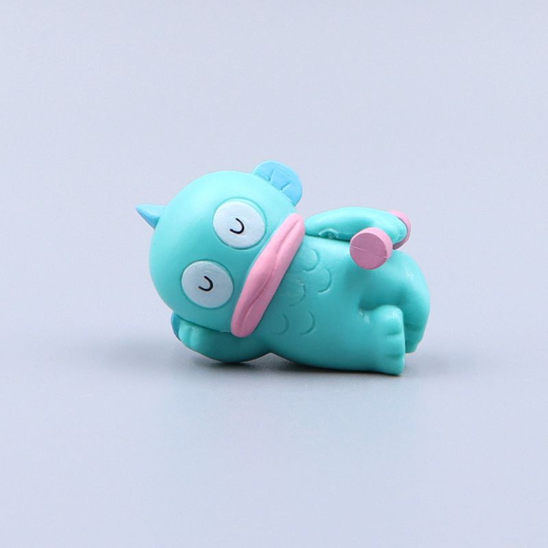 5 шт. Аниме Фигурка Sanrio Hangyodon Игрушки Мультяшная Мини-модель Kawaii Милые Настольные Украшения Подарки для Детей Друзей