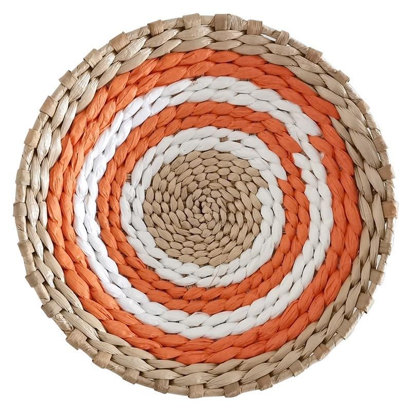 1Pcs Moroccan Style 13.78 Inch Straw Background Wall Decorations for Home Sofa Bedside Hangings