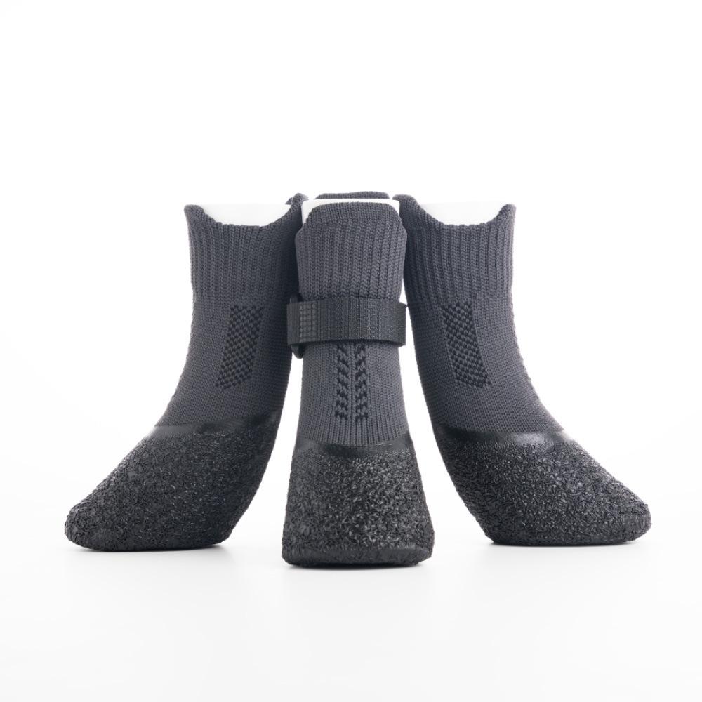 Outdoor Dog Shoes Socks Anti-Slip and Dirt-Resistant Adjustable Pet Booties for Medium/Small Dogs Teddy Golden Retriever