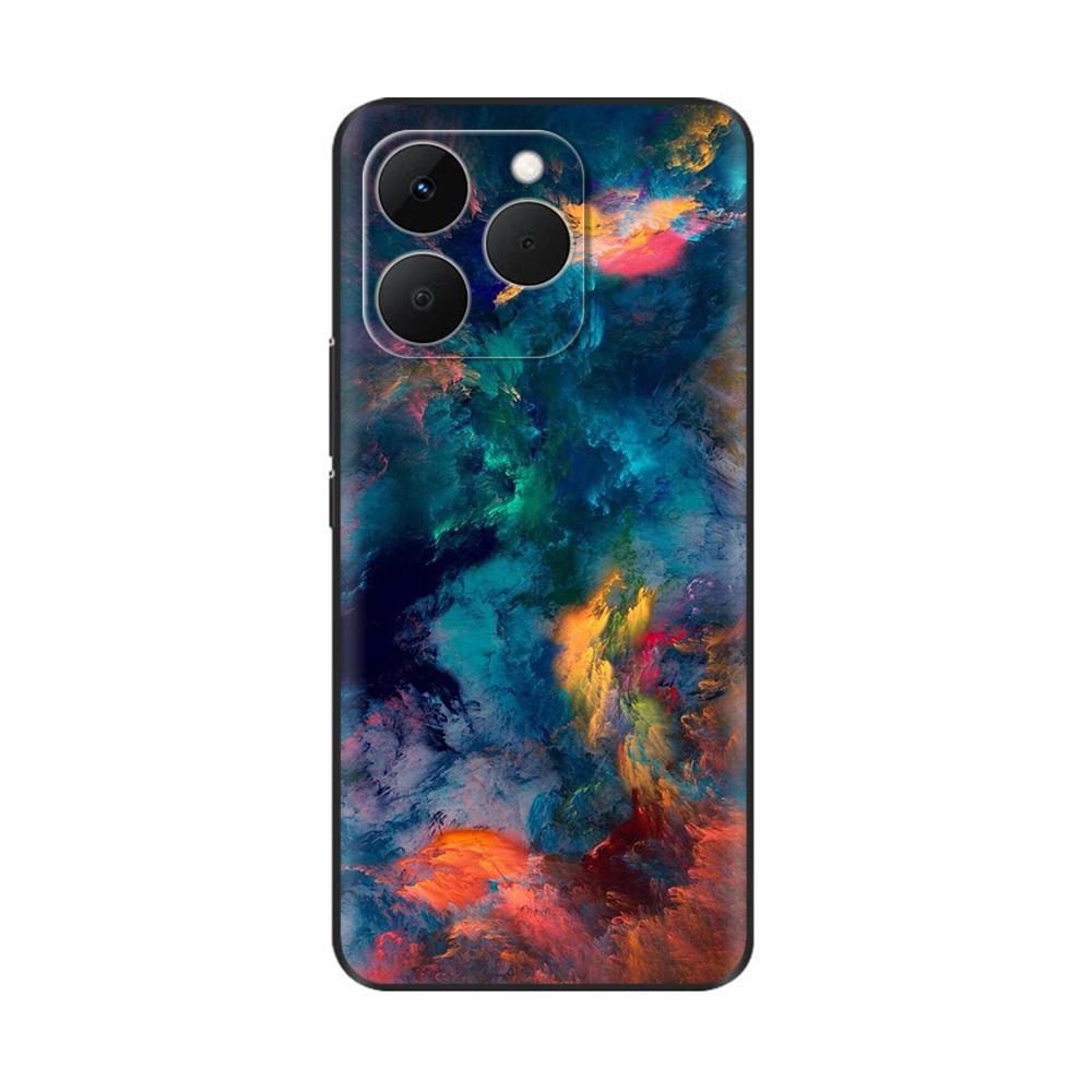 Для Realme 15T 5G Чехол Мягкий Силиконовый Бампер Мультяшный Цветок Череп Рисунок Задняя Крышка Для Oppo Realme 15T 15 T Чехлы Для Телефона Funda
