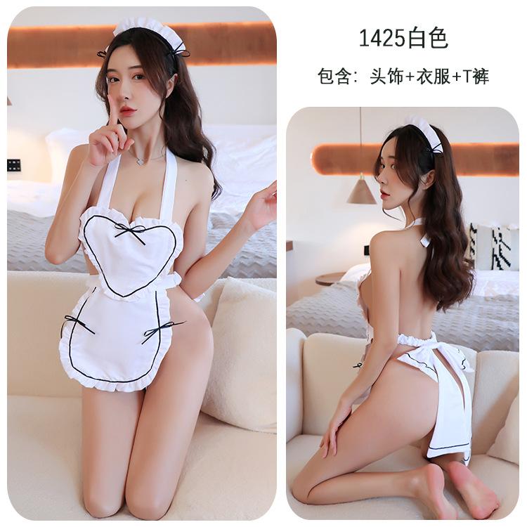 Sexy lingerie sexy servant outfit hot apron cosplay maid free uniform