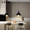 WLGNM 3PCS Industrial Vintage Black Chandeliers Hanging Lights Ceiling Metal Pendant Lamps For Home Kitchen Restaurant Bar Decor