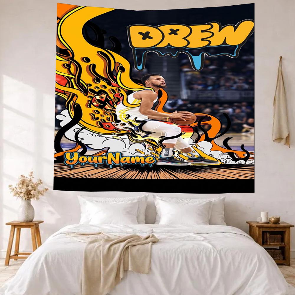 Curry Custom Your Name Wall Decor Tapestry Art For Pet Memorial Birthdaywedding Party Backdrop Family Gift