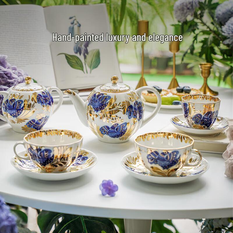 Lomonosov Golden Garden 250ml Coffee Cup Set