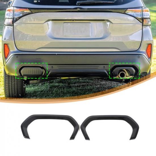 Глянцевый черный задний выхлопной глушитель, насадка на выхлопную трубу для Subaru Forester SL 2025+