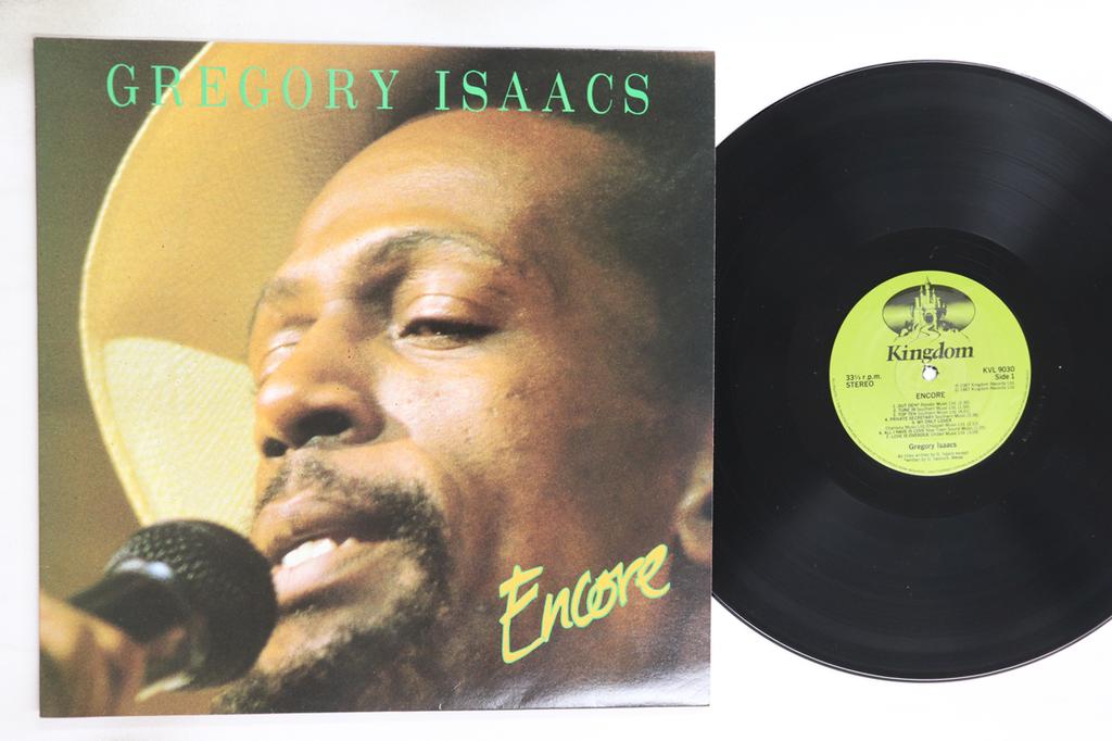 Виниловая пластинка GREGORY ISAACS - Encore KVL9030 Kingdom Records 1987 UK Регги, Ска и Даб Б/у