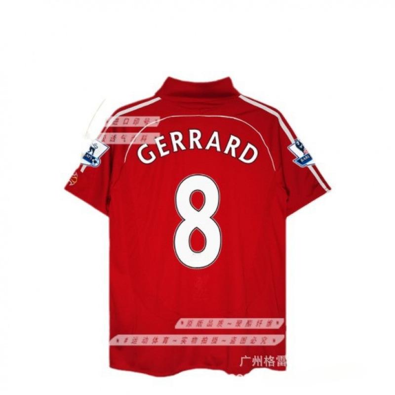 05060607LFC jersey home Gerard Torres Alonso Carragher short-sleeved retro football jersey