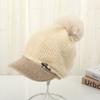 Autumn Winter Warm Hat Set Women's Knitted Duckbill Hat Rabbit Fur Thick Women's Hat Scarf Ear Protection Hat Two-piece Set Hats & Caps (women’s)
