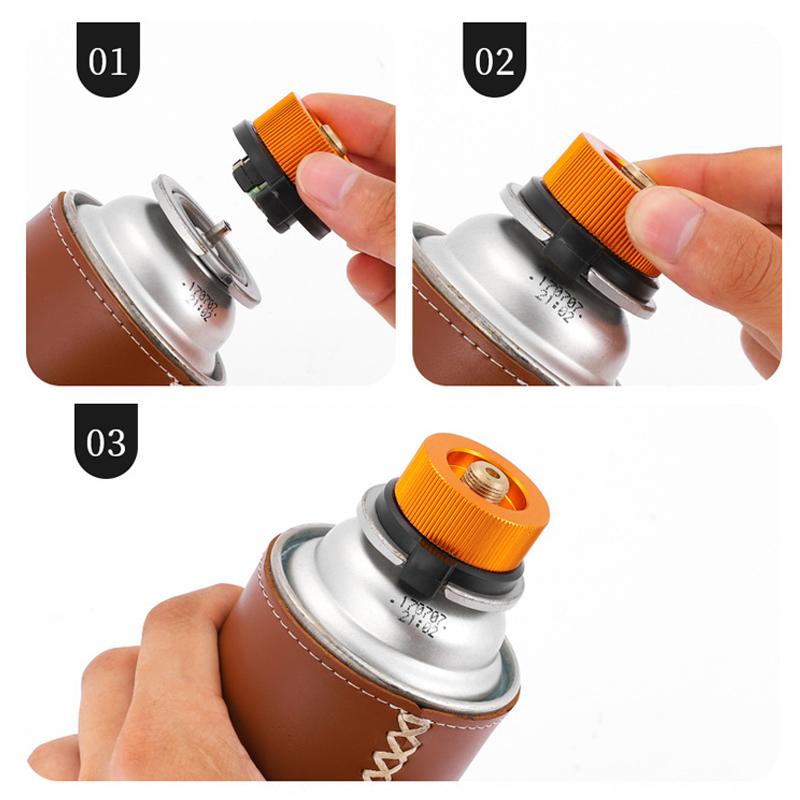 Уличная походная плита, переходник для бензобака, сплит-тип, конвертер для печи, адаптер горелки для плиты, аксессуары для кемпинга, адаптер для бутана, автоматическое выключение