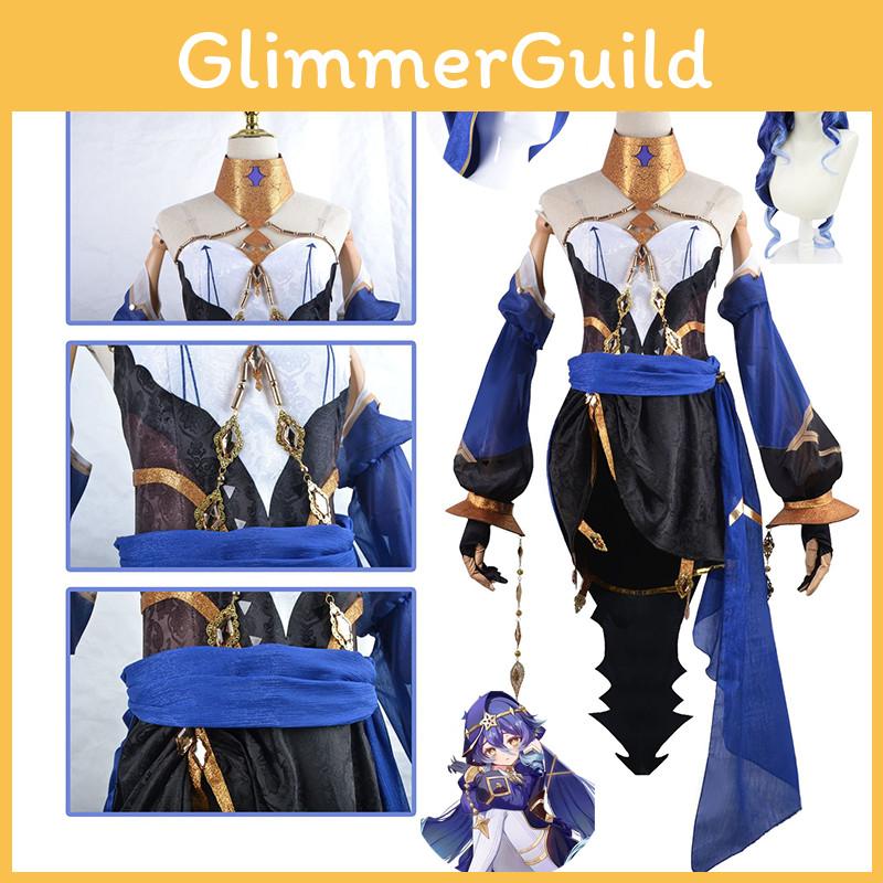 Великолепный костюм для косплея Лейлы из Genshin Impact, парик, обувь для взрослых, Хэллоуин, карнавальная вечеринка