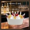 Galvanized Oval Ice Bucket for Drinks, Champagne Bucket, Bar, Restaurant, Parties, Family
