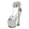 20Cm Heel 10Cm Platform Women Sexy Platform Sandals Stripper Heels Platform Sandals Women