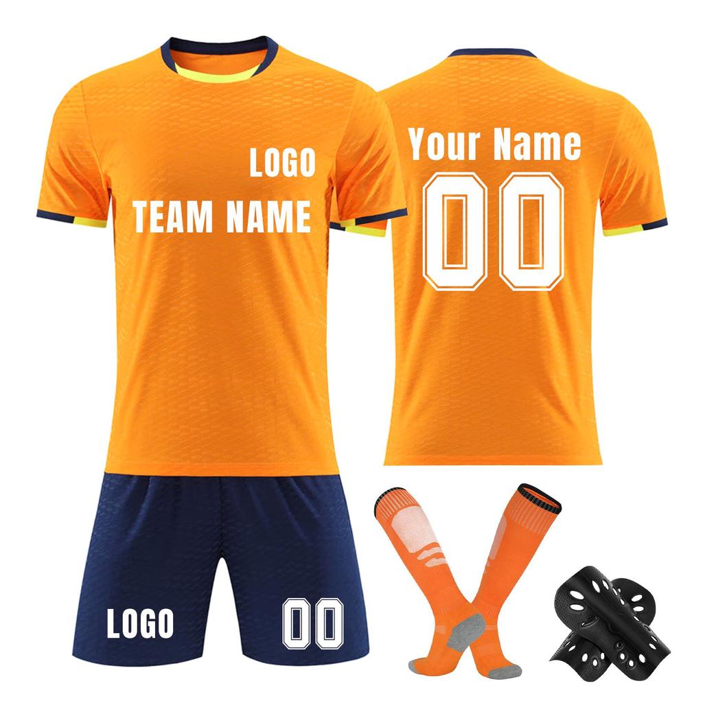 Personalised Shirts Kit Mens Girls With Name Number Custom Football Jerseys For Boys Training Suit