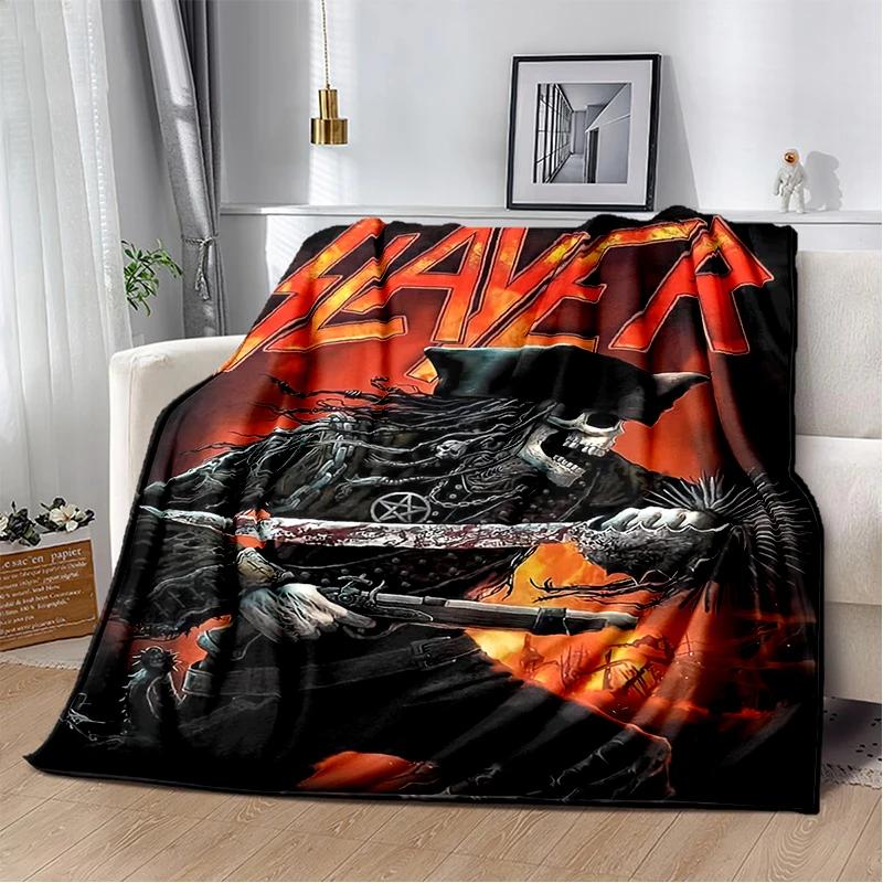29 Style Slayer Heavy Metal Rcck Band Sign Blanket,Soft Throw Blanket for Home Bedroom Bed Sofa Travel Cover Kid Gift