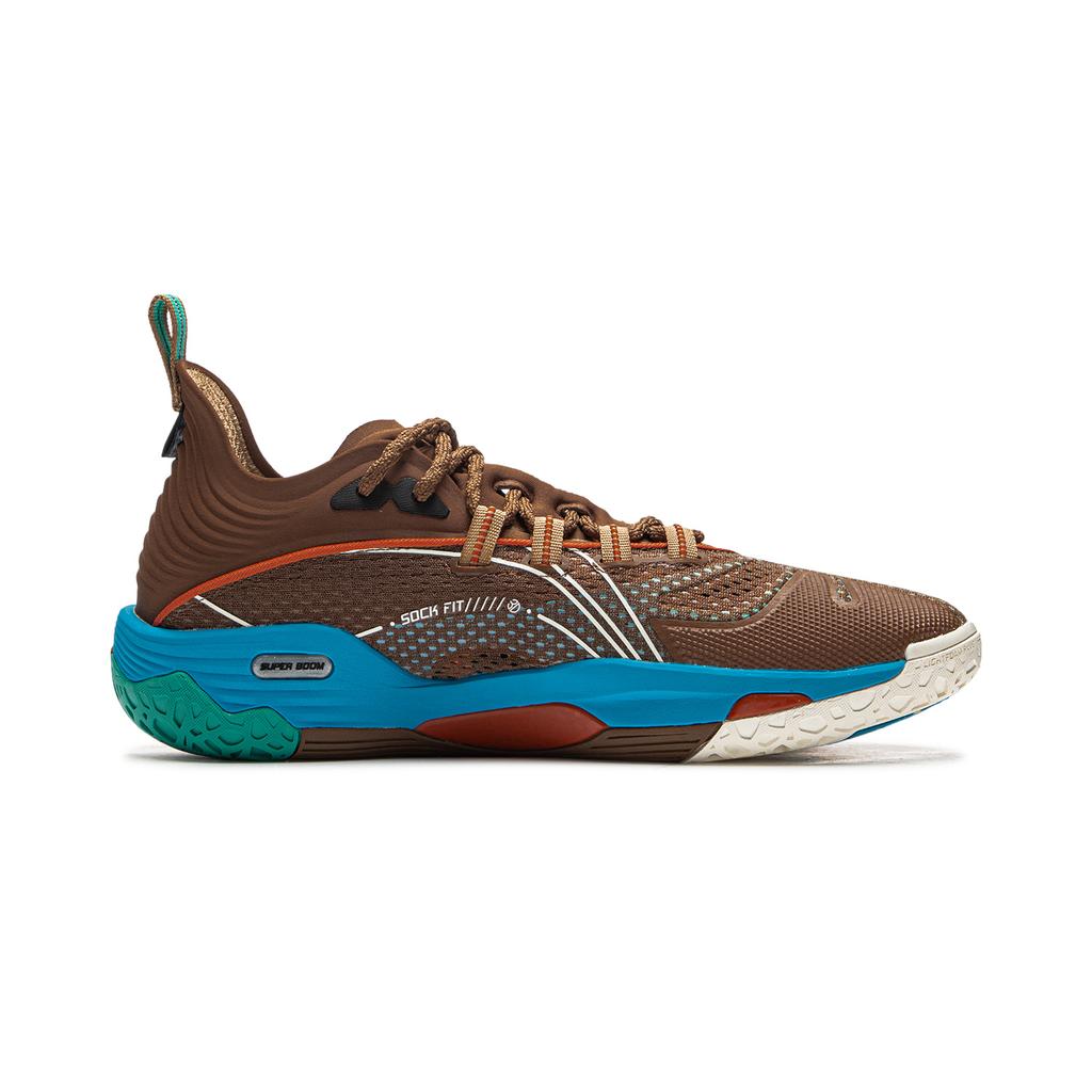 Li Ning BadFive Chase 1 Супер амортизация Скользкая подошва Дышащие Упругие Низкие Баскетбольные кроссовки для улицы ABFV007-4