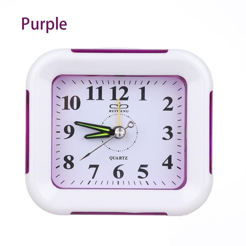 Clock Alarm Clock Bedroom Home Decorations Kitchen Clock Radios Blue Green Orange Purple Stably Stand High Quality