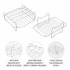 DIY Bakeware Airfryer Rack Silver Versatile Roasting Rack New Air Fryer Holder  Kitchen Supplies