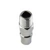 NITTO Male Thread Adapter Air Fitting Male Coupler Silver