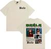 Rap singer BELE FRENTE AL MAR 2025 World Tour Pattern Tshirt Hip Hop Street Summer Mens  Womens Printed Cotton Casual Tshirt