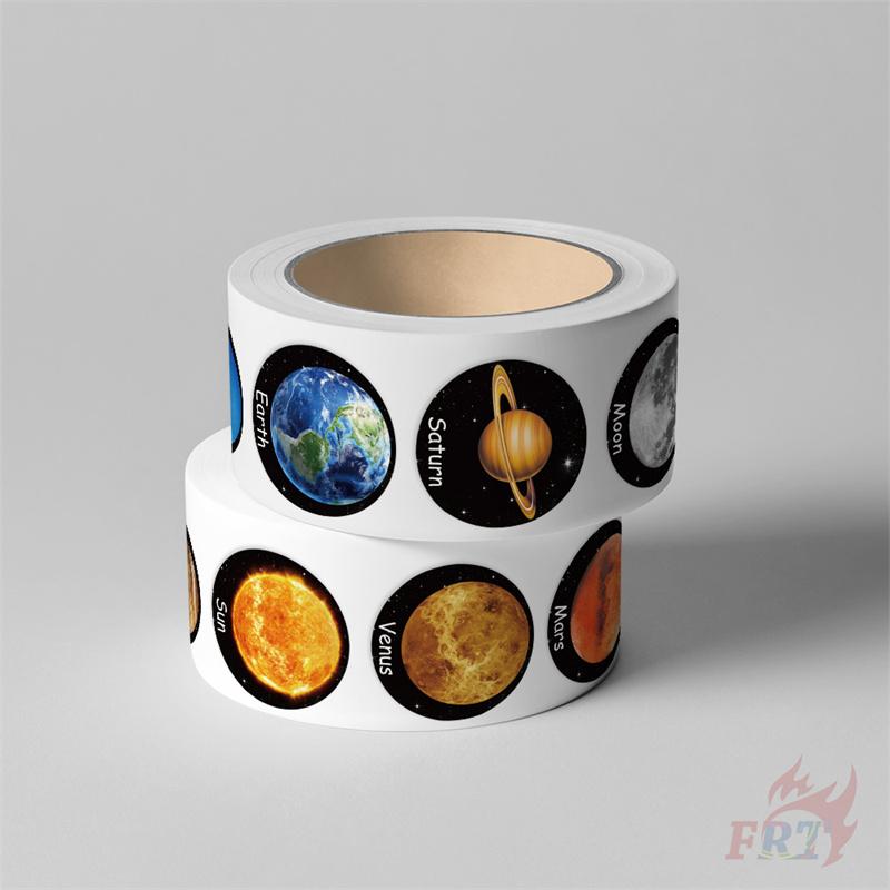 500 шт./рулон Наклейки «Планеты во Вселенной» для детей - Награды, Декор для DIY Скрапбукинга Альбома, Запечатывающая этикетка, Декали