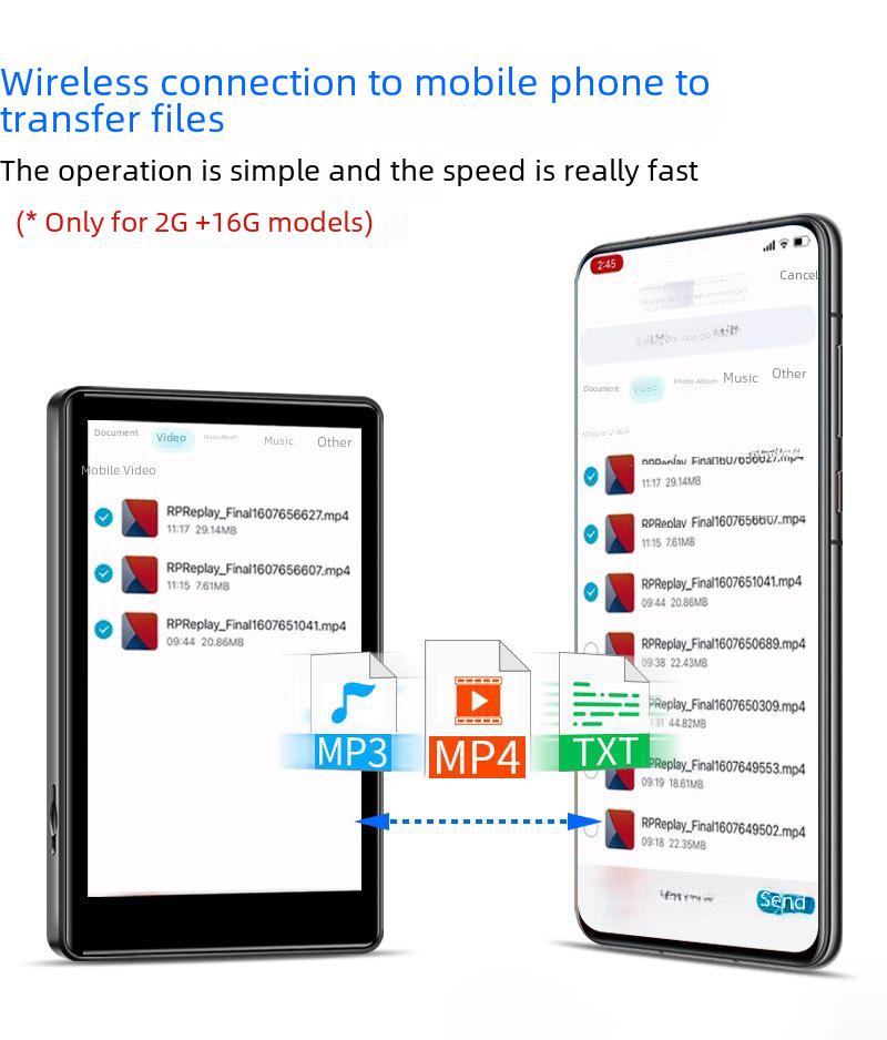 4-дюймовый полноэкранный Android WiFi MP3/MP4-плеер с возможностью загрузки приложений и английским интерфейсом