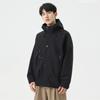 Hooded Spring Couple Tooling Jacket Men's Zipper Hong Kong Style Trend