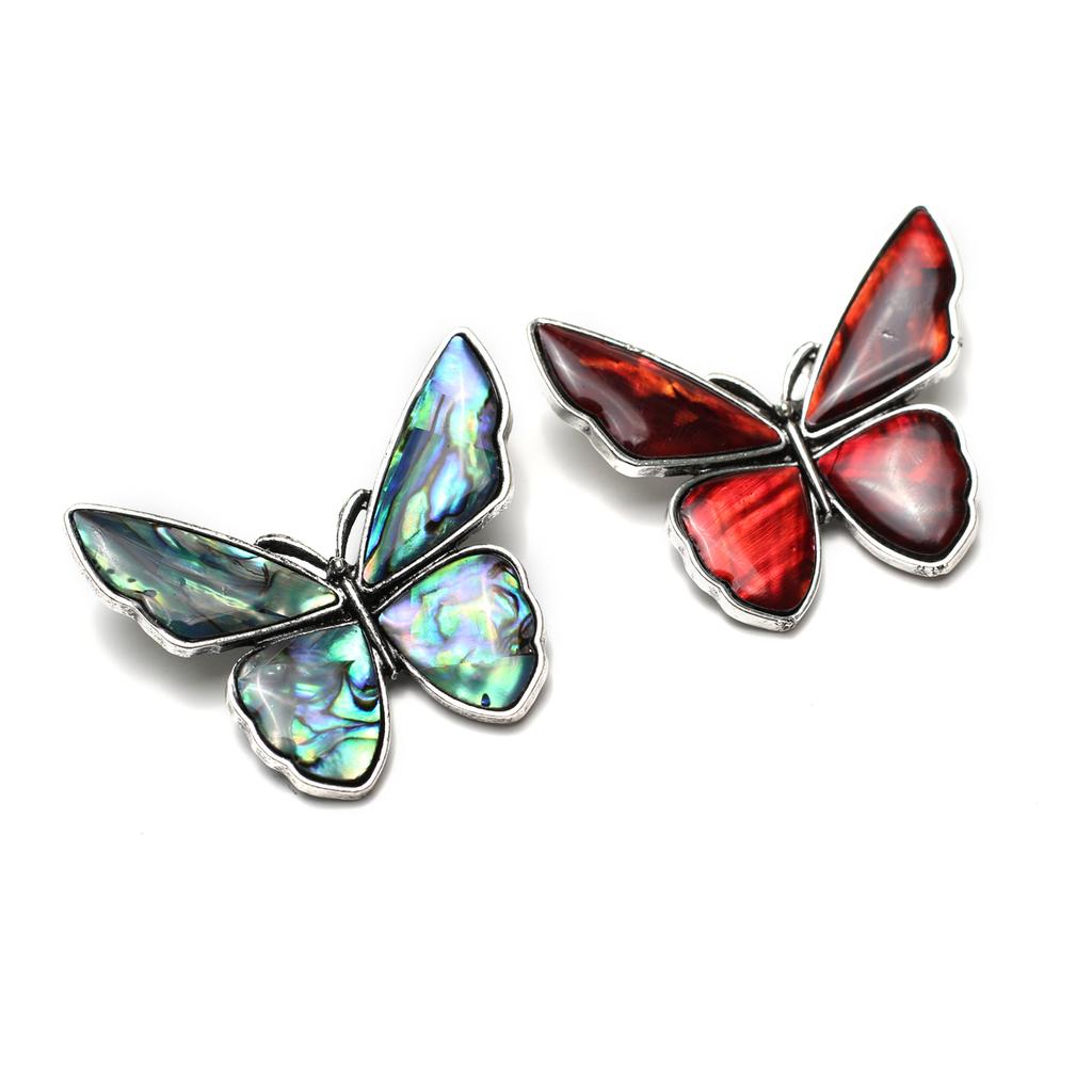 1Pc Fashion Natural Shell Butterfly Brooch Pin for Women Romantic Love Wedding Jewelry Bride Bridesmaids Gifts 50×43mm