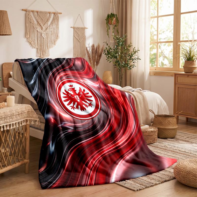 Eintracht Frankfurt Football Print Flannel Blanket Soft Warm Sofa Bed Throw Blanket For Home Office Bedroom