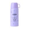 Sanrio 2-Way Stainless Steel Bottle, Kuromi, for Kids, Insulates Hot or Cold Drinks, Capacity: 620mL (Cup), 670mL (Direct Cap), Includes Name Space, P