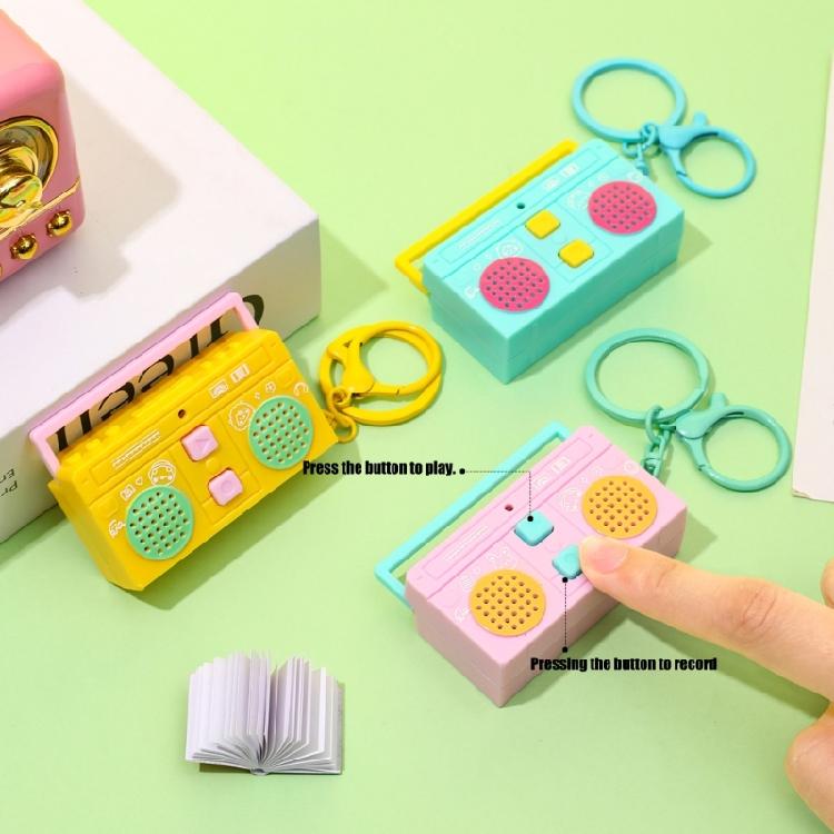 Мини-диктофон на брелоке Портативный дизайн Долговечность Пластик для повседневной записи Быстрая заметка в разных цветах