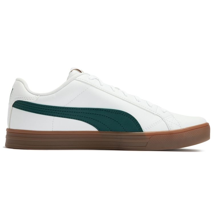 Puma Smash Vulc V3 Low Повседневные кеды для скейтбординга Унисекс Кроссовки Белый Зеленый 380752-11