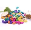 Incense cones for the fireplace, set of 100 pieces, colorful fragrance inserts