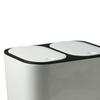 Dry and Wet Separation Kitchen Trash Can Rectangular 12 Liter/3 Gallon Capacity Bathroom Wastebasket
