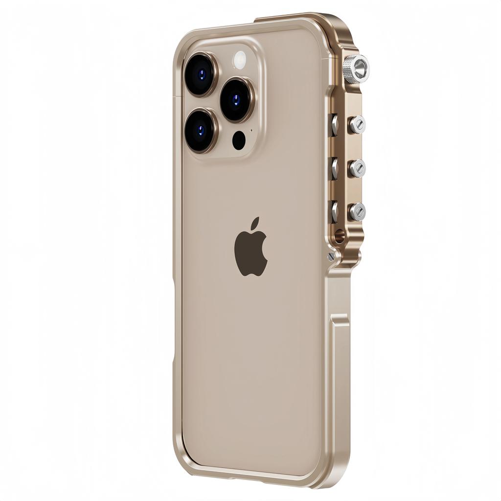 Металлический Алюминиевый Сплав Рамка Чехол Для iPhone 17 Air 14 15 16 13 Pro Max Plus Киберпанк Панк Охлаждение Ударопрочный Бампер
